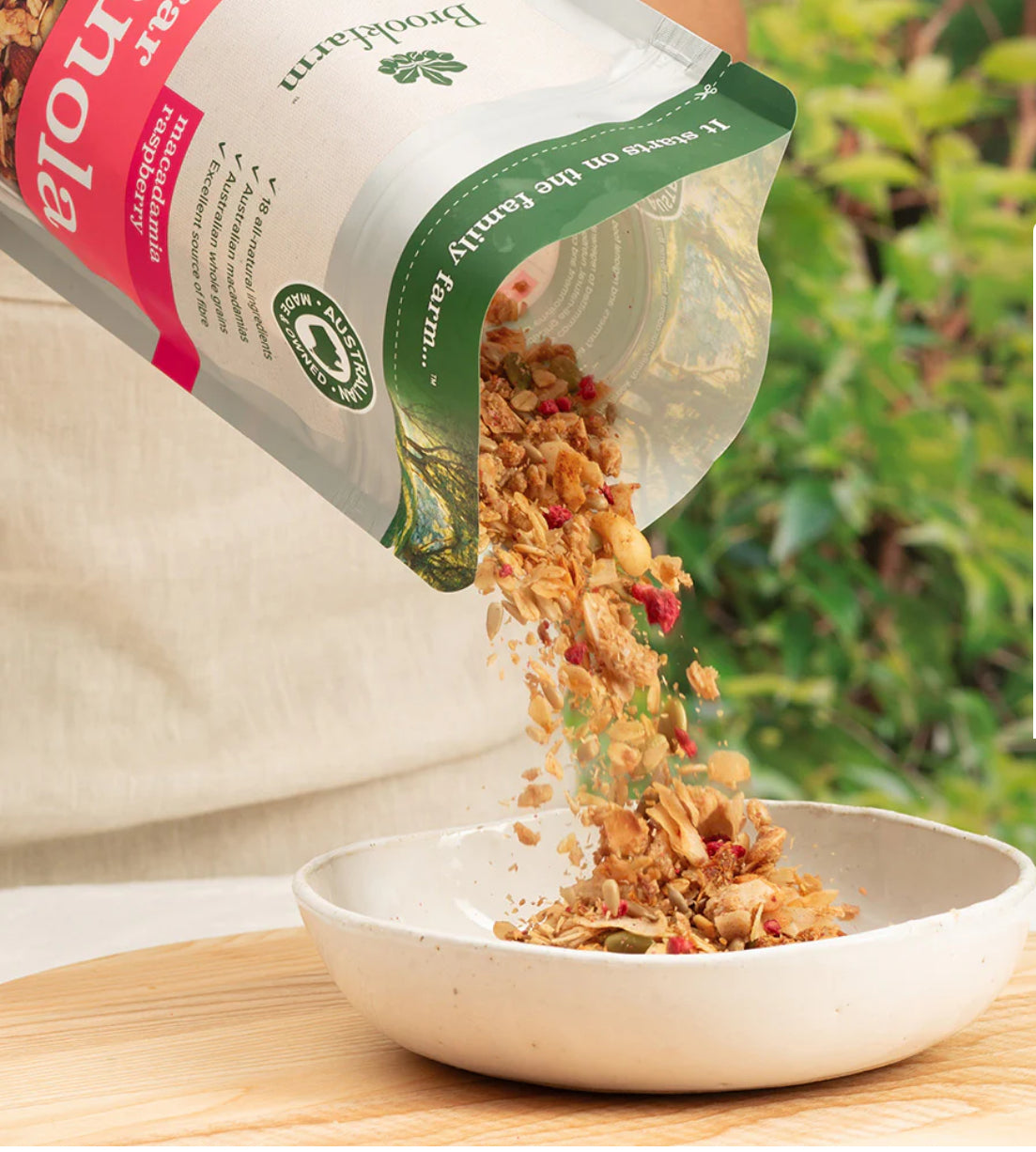 *New In Store* Brookfarm Low Sugar Macadamia & Raspberry Granola