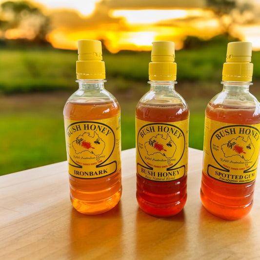 A variety of Bush Honey Squeezy’s