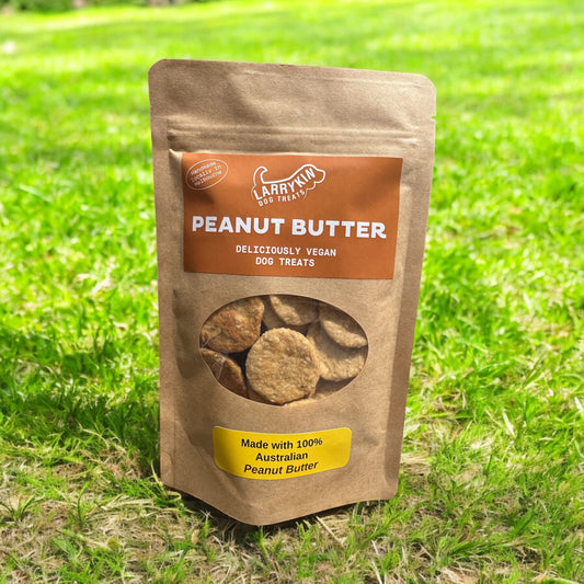 Peanut Butter Larrykin Vegan Dog Treats