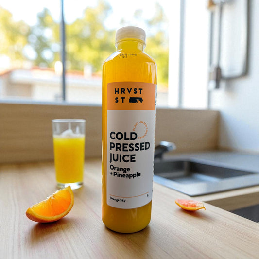 *New In Store* Harvest Street Cold Press Juice - Orange Sky,  Orange + Pineapple
